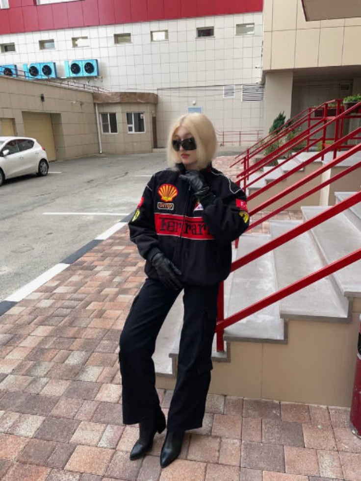 Ferrari F1 Racing Team Black & Red Jacket