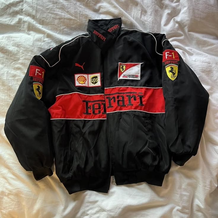 Ferrari F1 Racing Team Black & Red Jacket