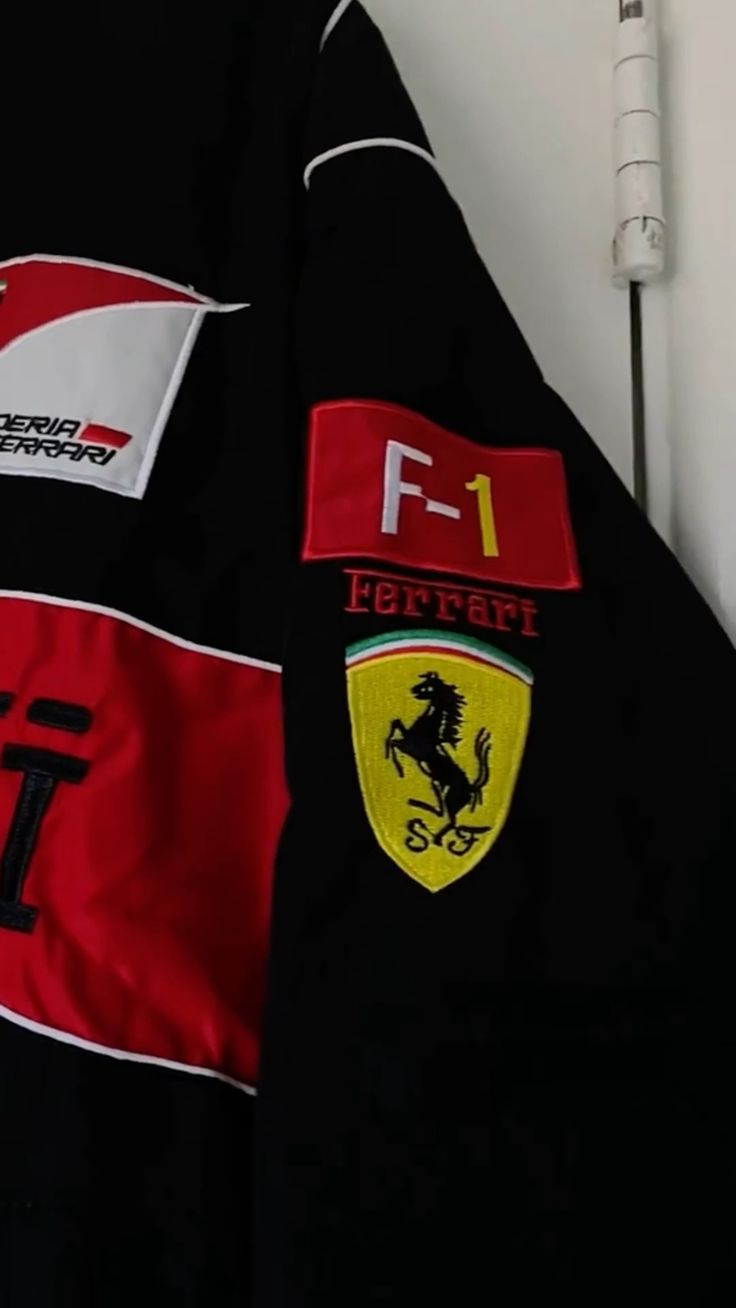 Ferrari F1 Racing Team Black & Red Jacket