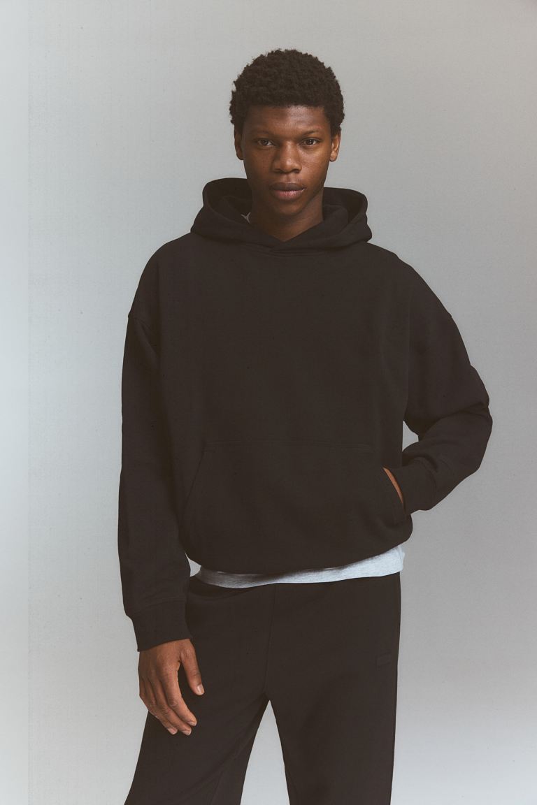 Classic Black Oversized Hoodie