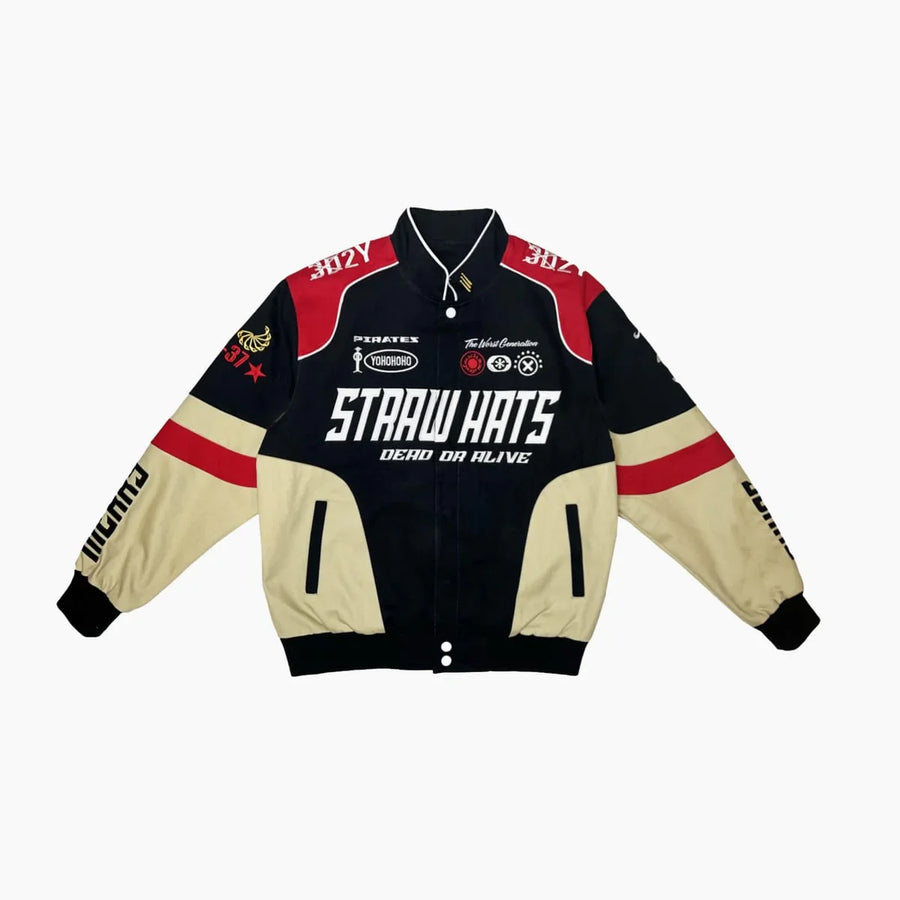 Straw Hat Pirates “Dead or Alive” One Piece Bomber Jacket