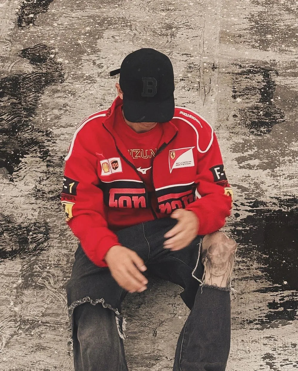 Red Ferrari F1 Speed Jacket | Motorsport & Streetwear Fusion