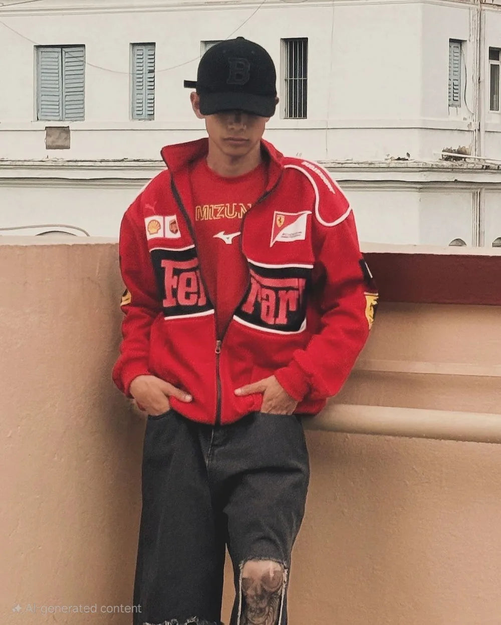 Red Ferrari F1 Speed Jacket | Motorsport & Streetwear Fusion