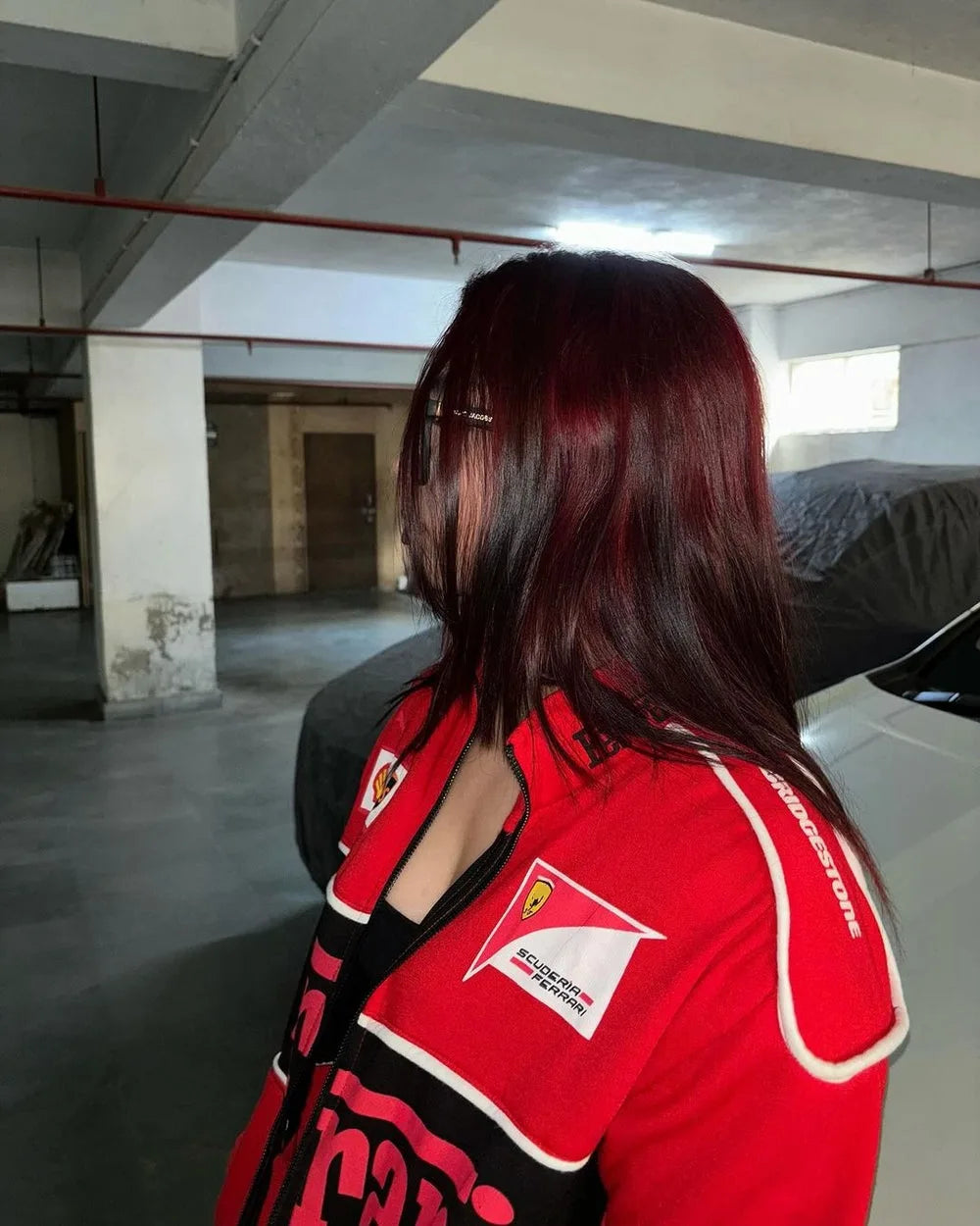 Red Ferrari F1 Speed Jacket | Motorsport & Streetwear Fusion