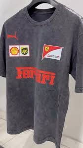 Ferrari F1 Oversized Graphic T-Shirt – Vintage Racing Edition