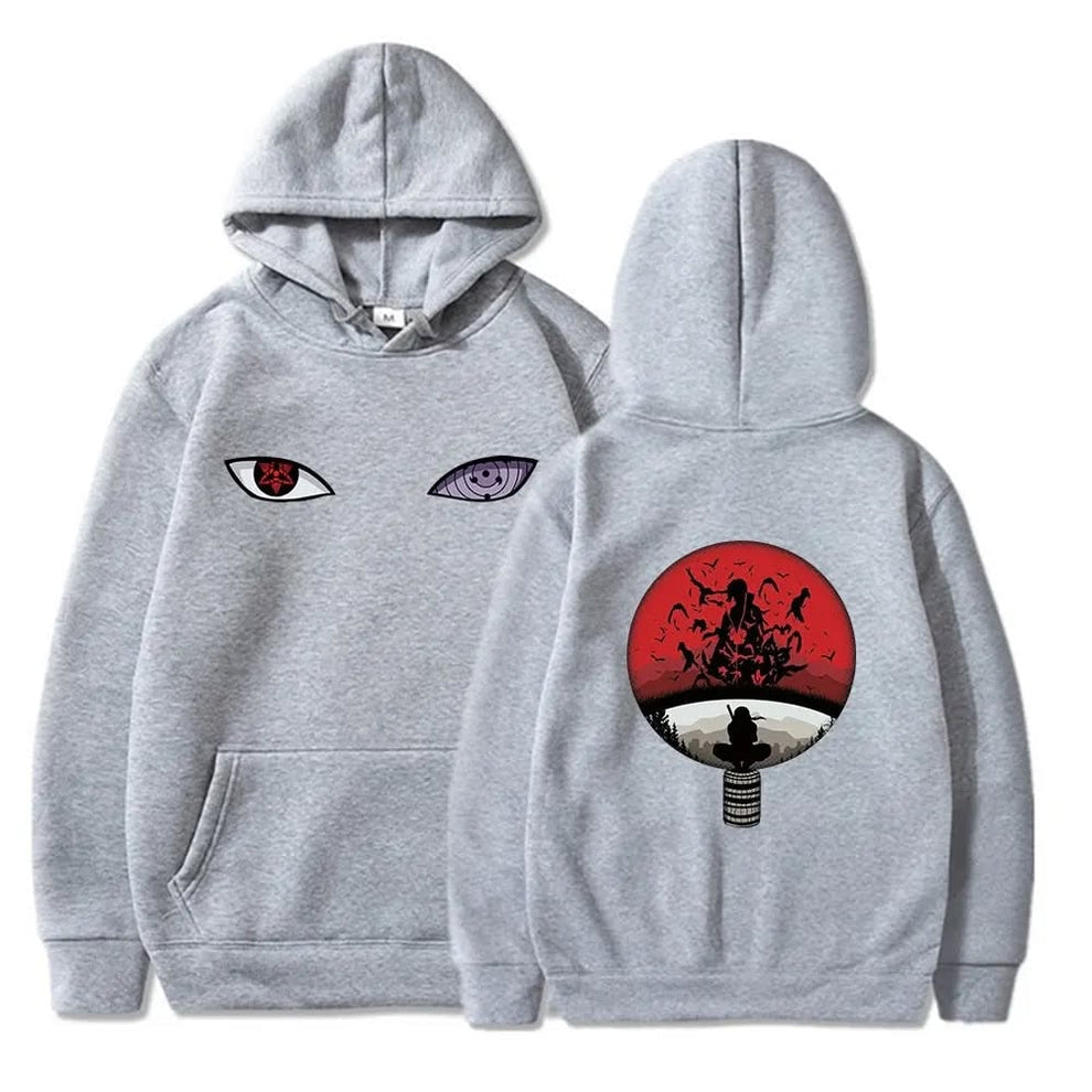 Naruto Uchiha Clan Sharingan & Rinnegan Black Hoodi