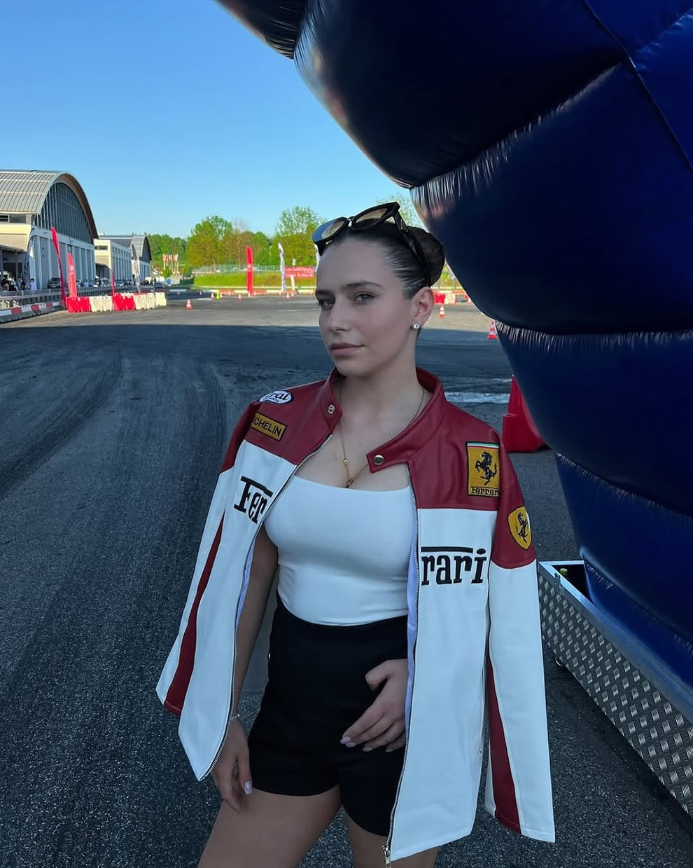 Ferrari Racing Team White Jacket – Premium Motorsport Style