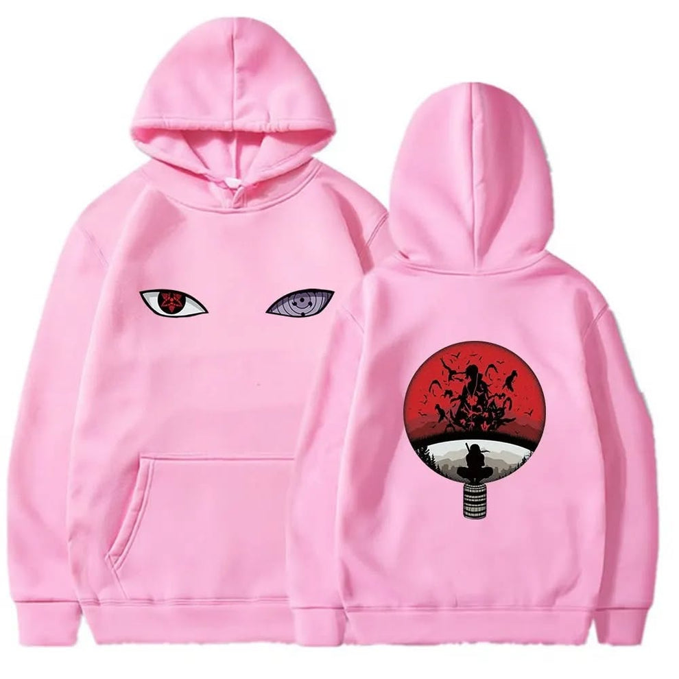 Naruto Uchiha Clan Sharingan & Rinnegan Black Hoodi