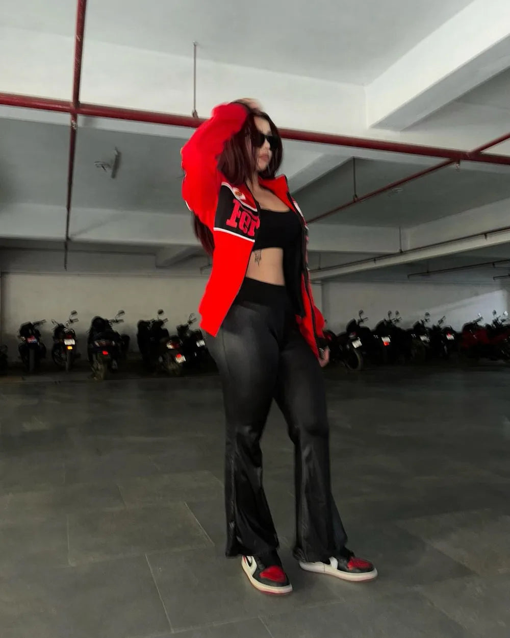 Red Ferrari F1 Speed Jacket | Motorsport & Streetwear Fusion