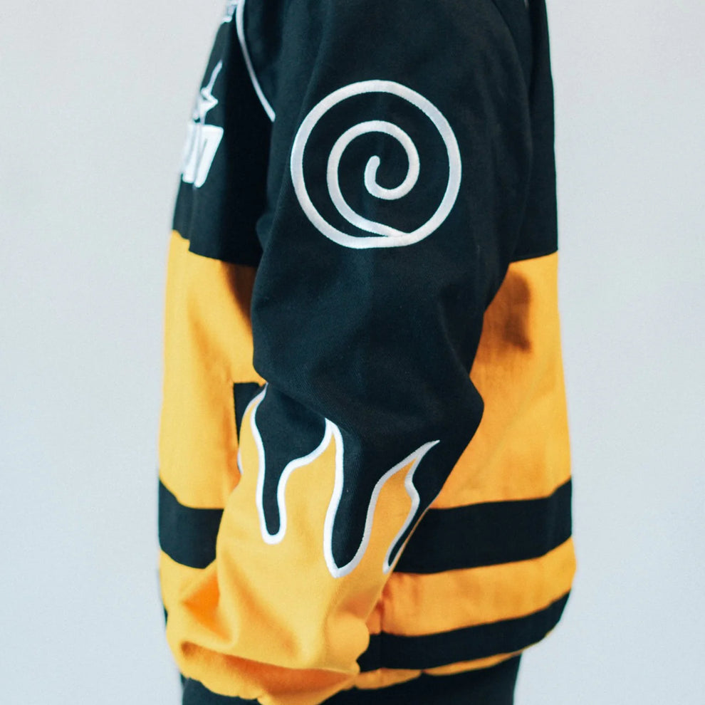 Naruto Shippuden Inspired Black & Yellow Racing Jacket