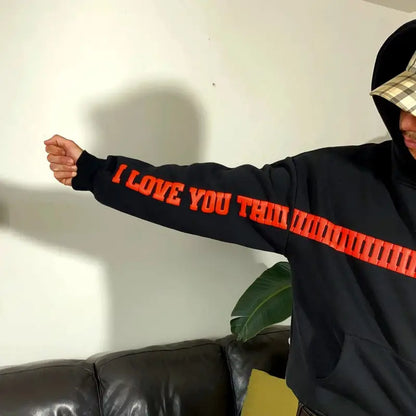 Black “I Love You This Much Hoodie