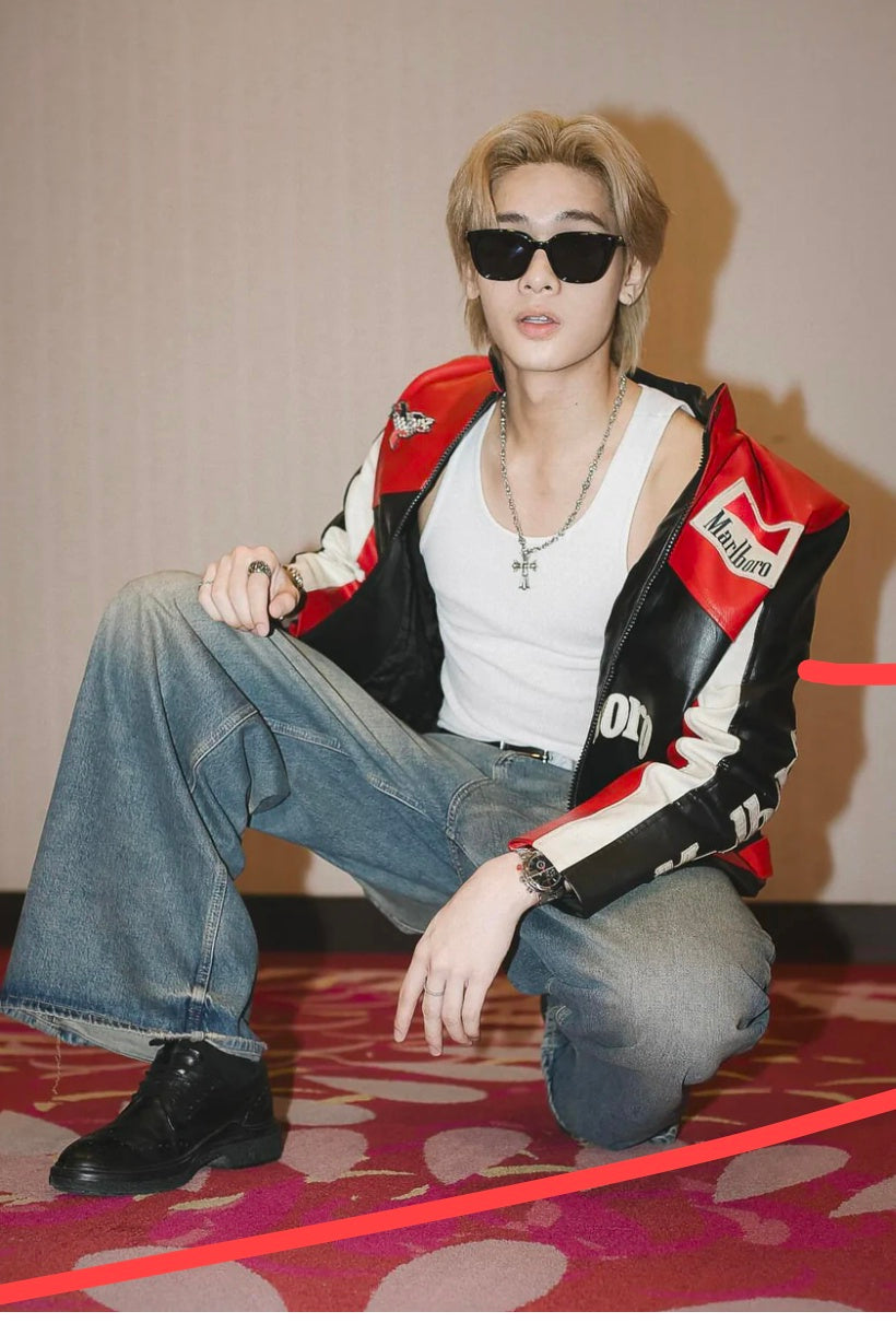 Vintage Marlboro Racing Leather Jacket