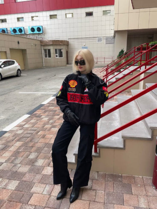 Ferrari F1 Racing Team Black & Red Jacket