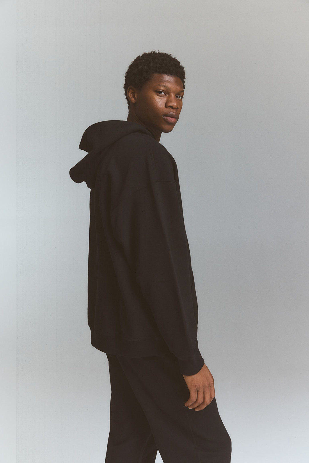 Classic Black Oversized Hoodie