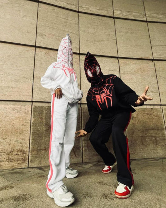 Spider-Verse Couple Hoodies – Miles Morales & Gwen Stacy Inspired Tracksuits