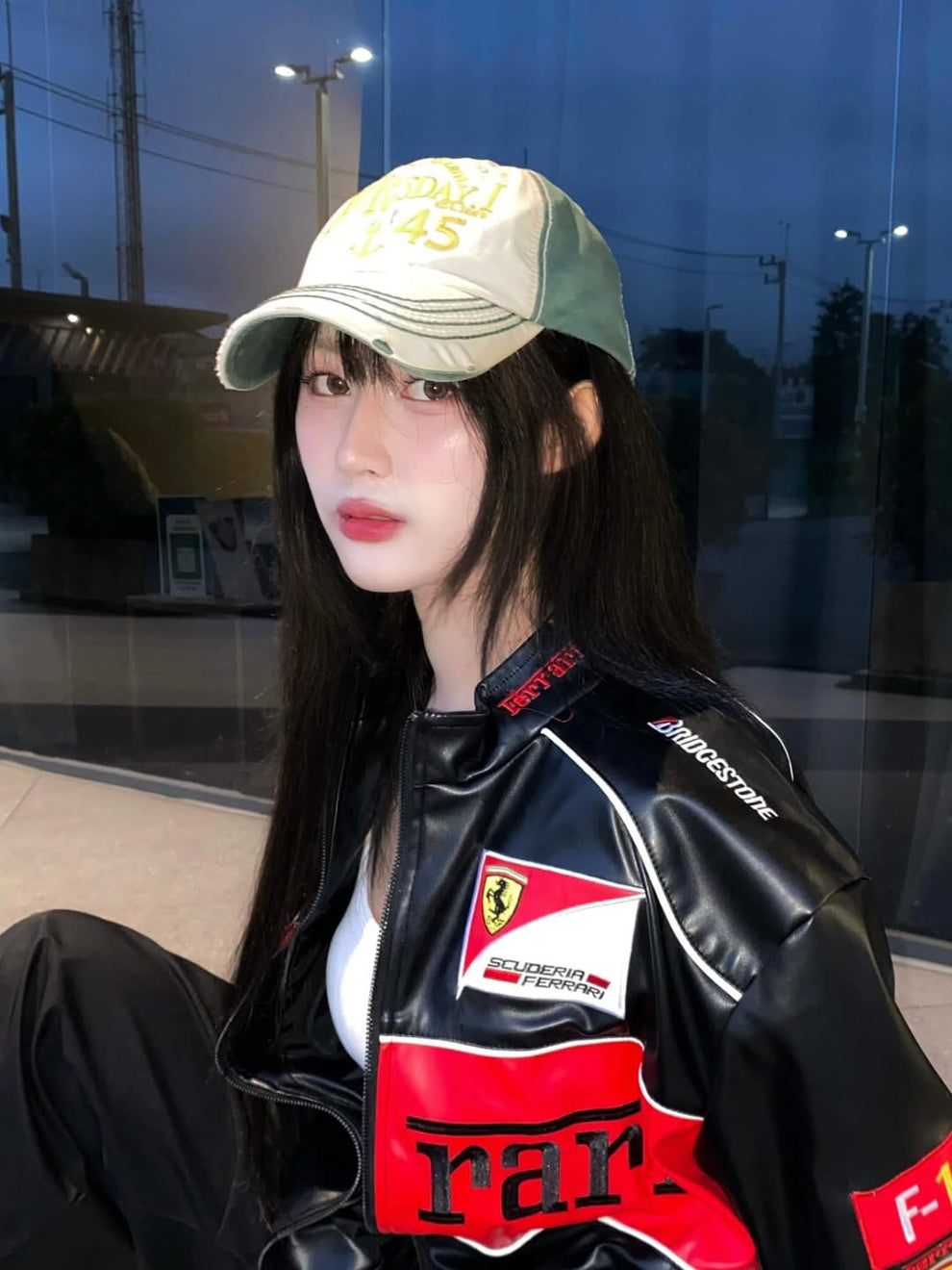 Ferrari F1 Racing Black & Red Leather Jacket – Scuderia Motorsport Edition