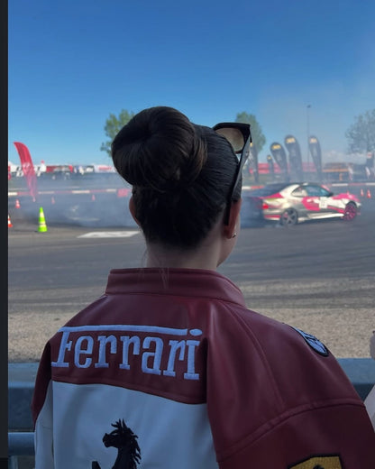 Ferrari Racing Team White Jacket – Premium Motorsport Style