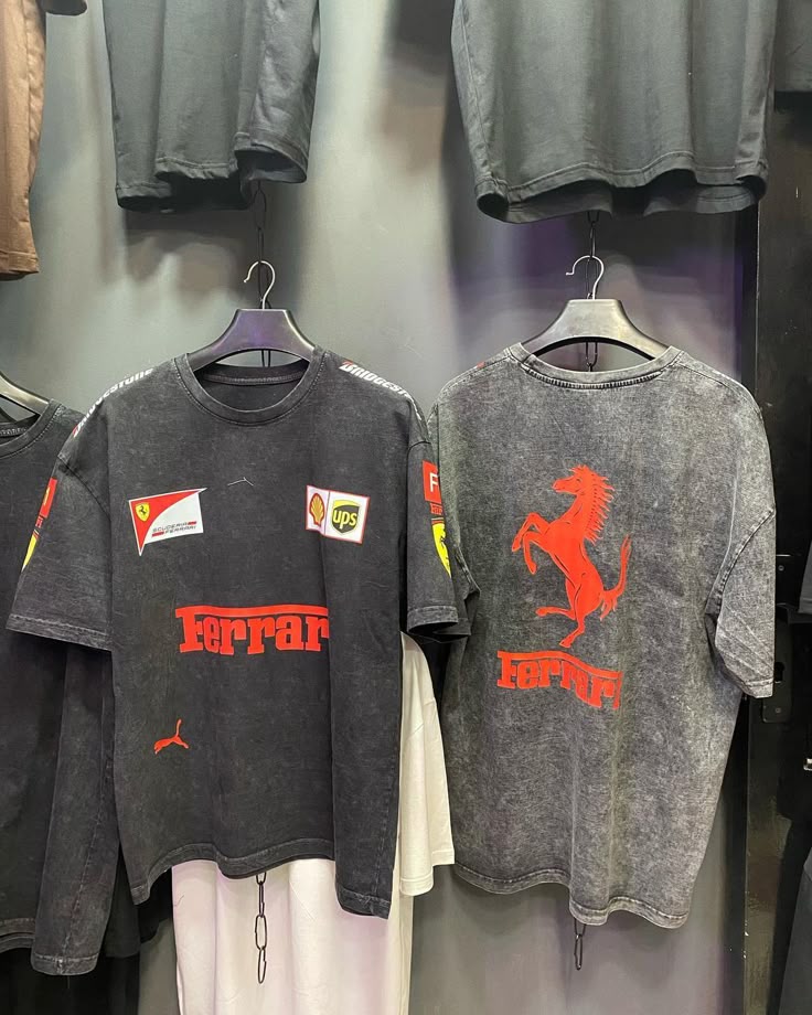 Ferrari F1 Oversized Graphic T-Shirt – Vintage Racing Edition