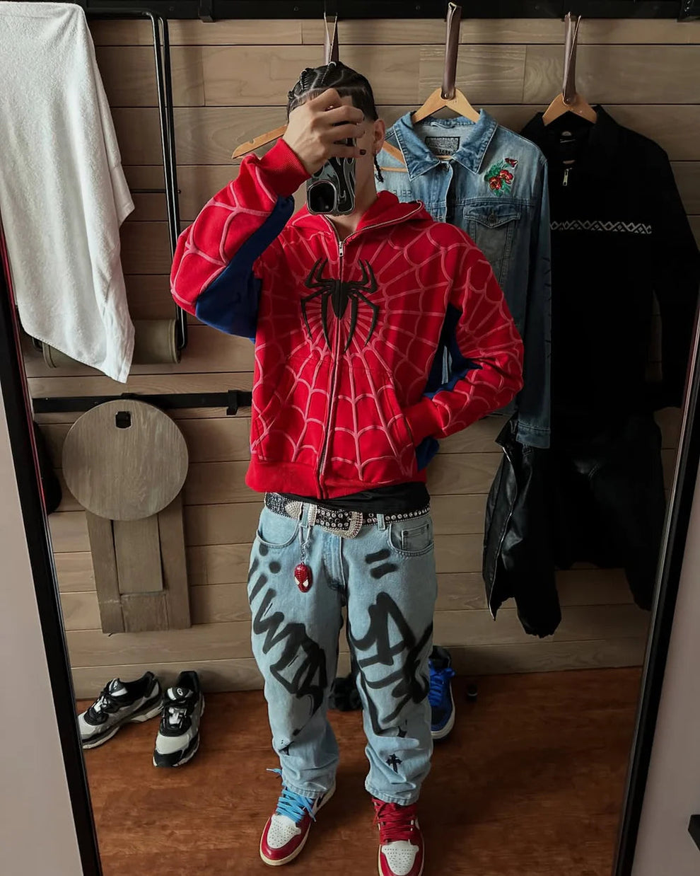 Spider-Man Web Red Hoodie – Streetwear Edition