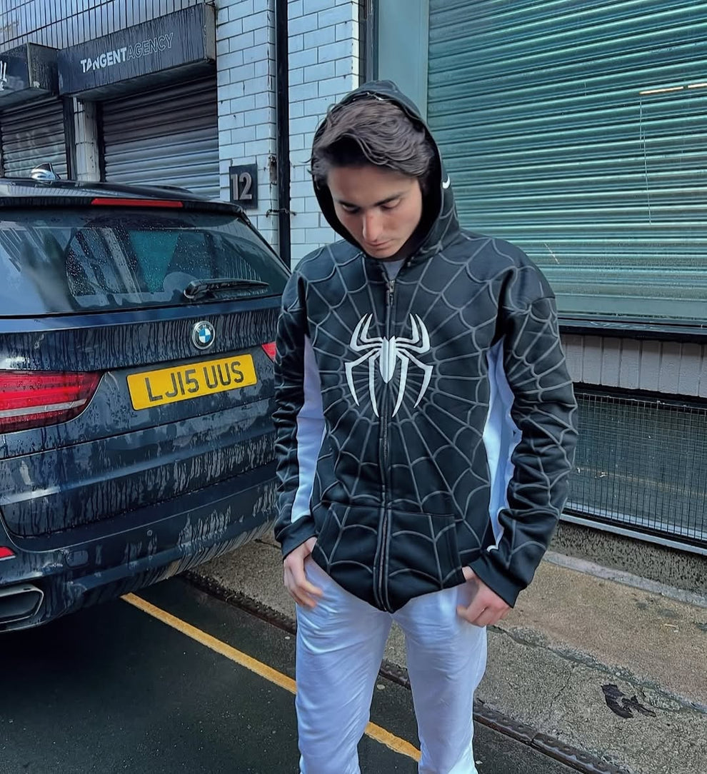 Black Spider Web Symbiote Hoodie