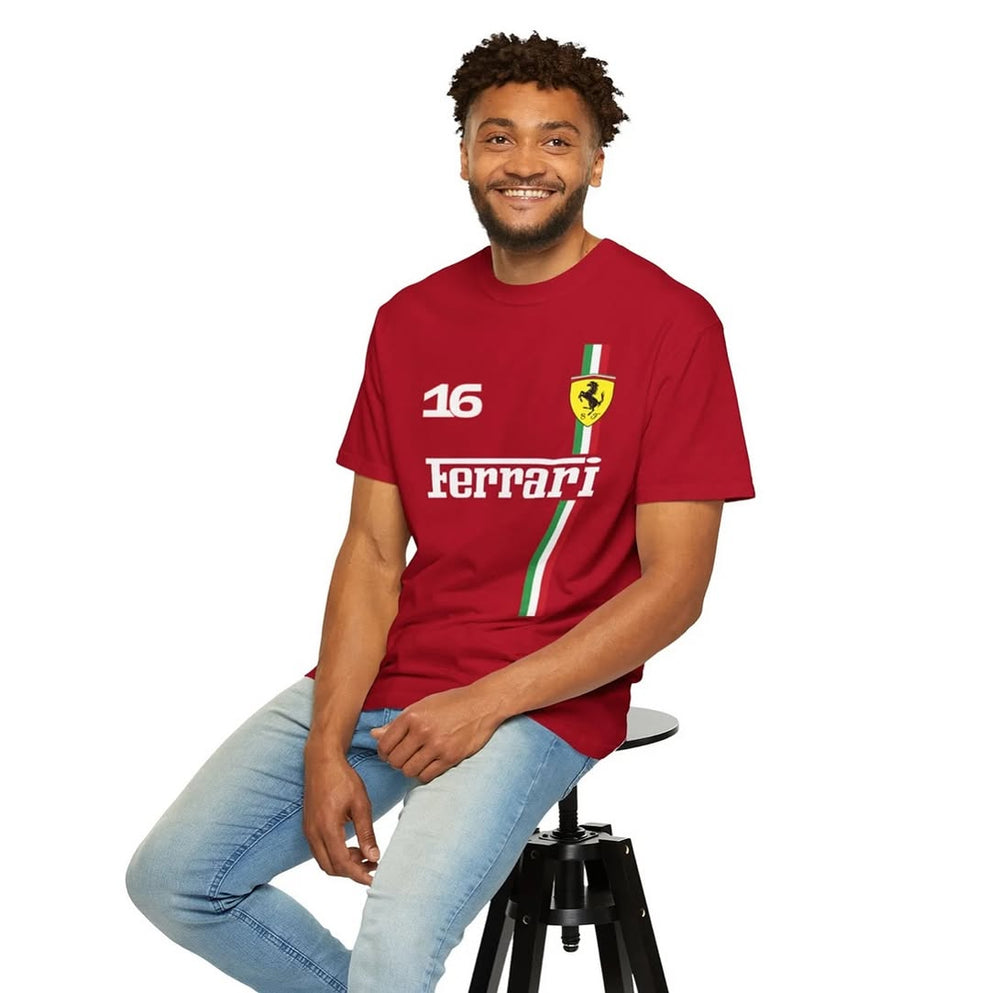 Ferrari Red Racing Graphic T-Shirt – Unisex Casual Wear